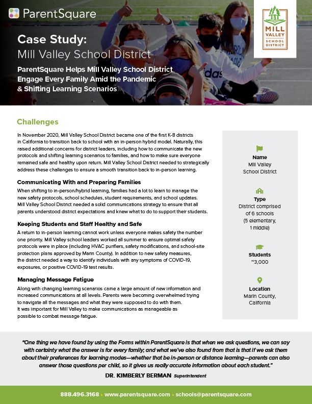 Mill Valley Case Study