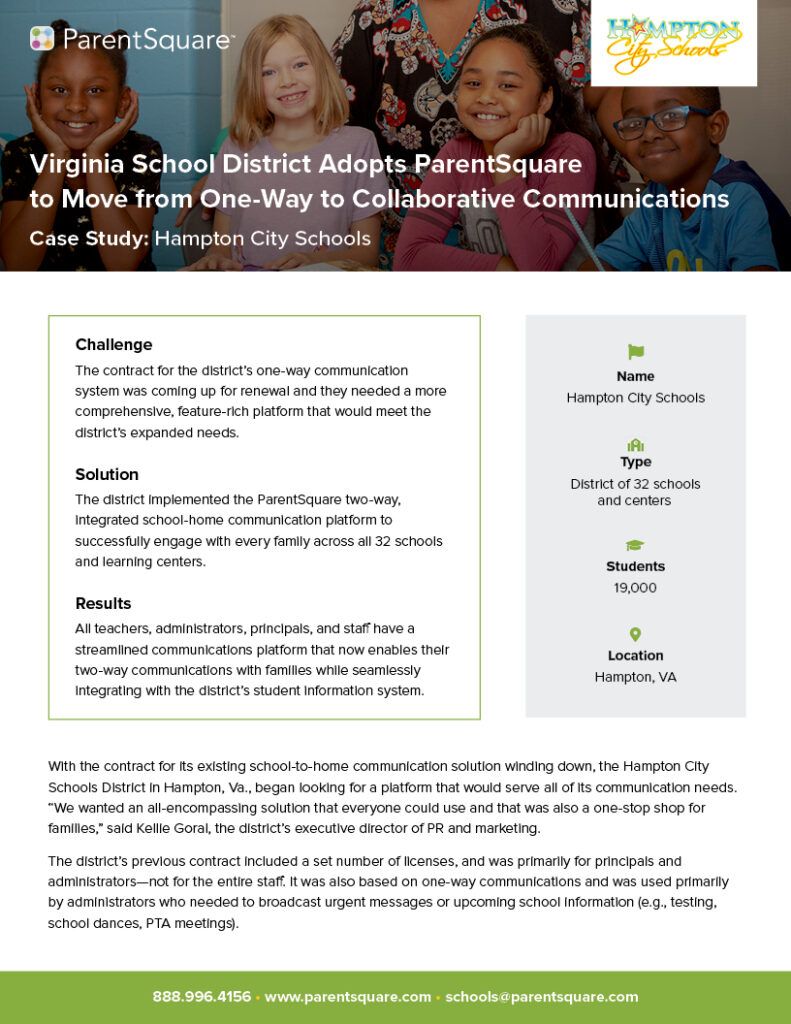 Hampton City Schools Case Study