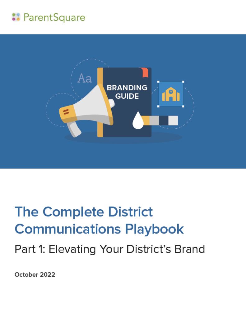 District Comms Playbook Part 1 Cover