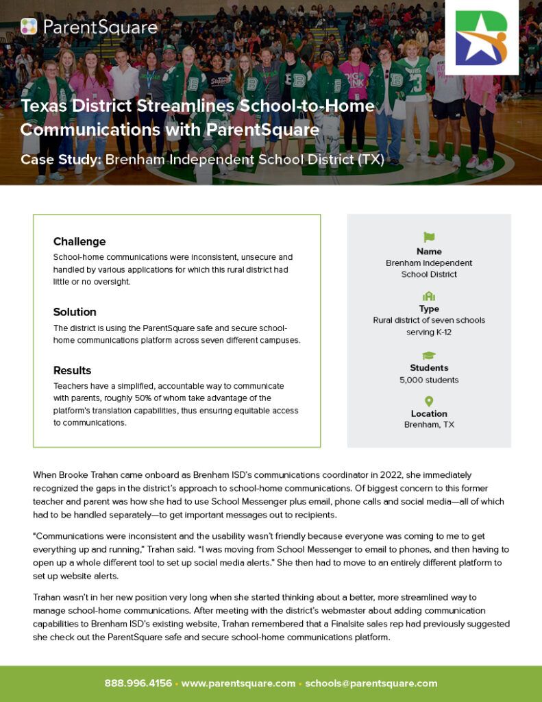 Brenham ISD case study