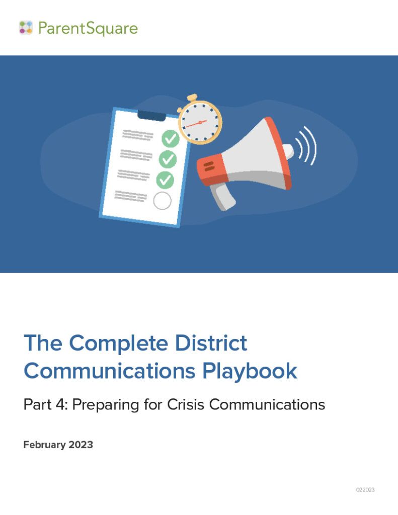 District Comms Playbook Pt 4 Cover