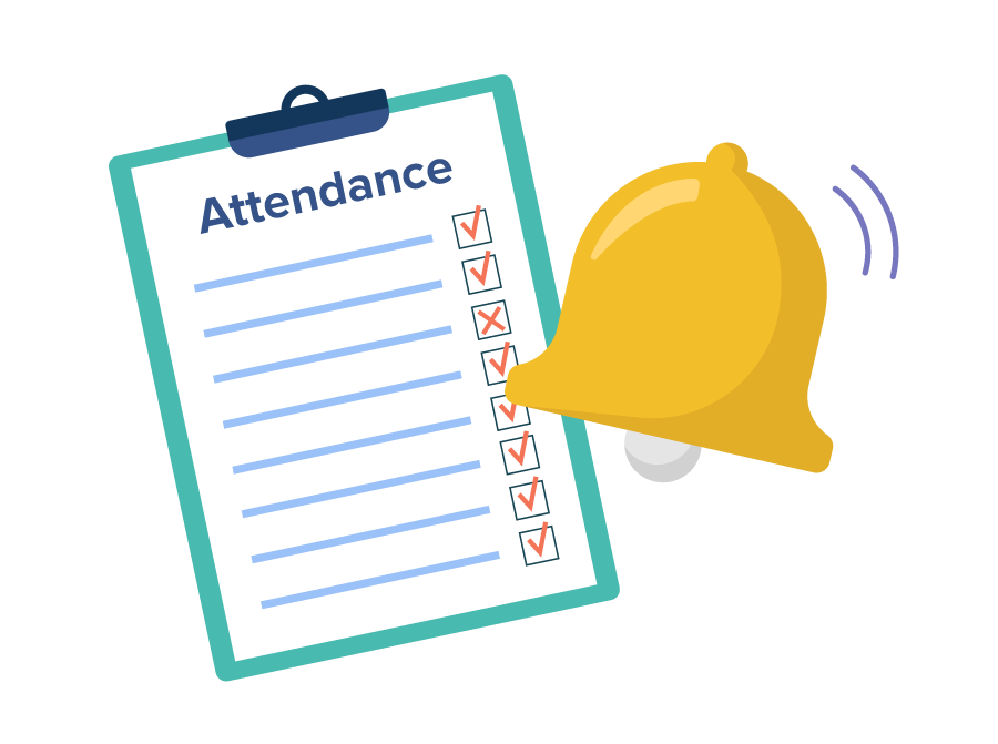 staff attendance clipart