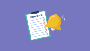 school bell and attendance checklist