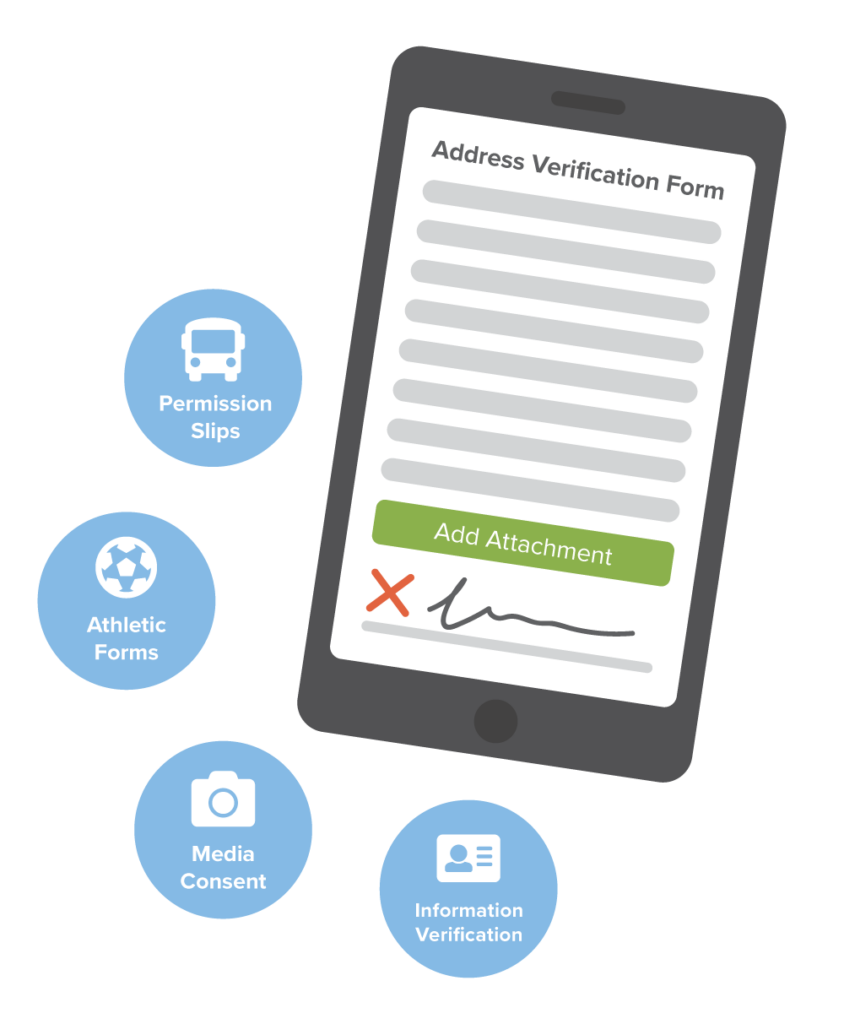 mobile device showing address verification form