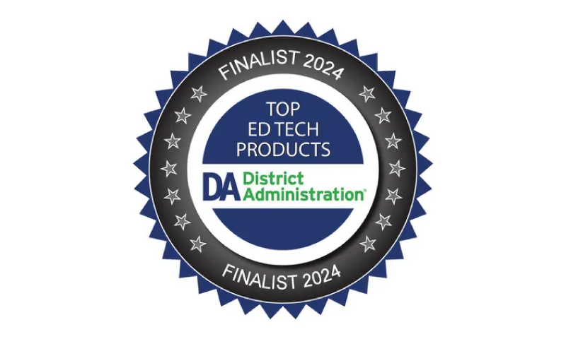 District Administration’s Top EdTech Products Awards Finalist Badge