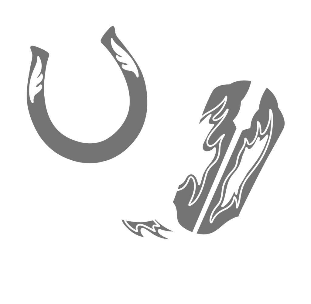 horseshoe and boot