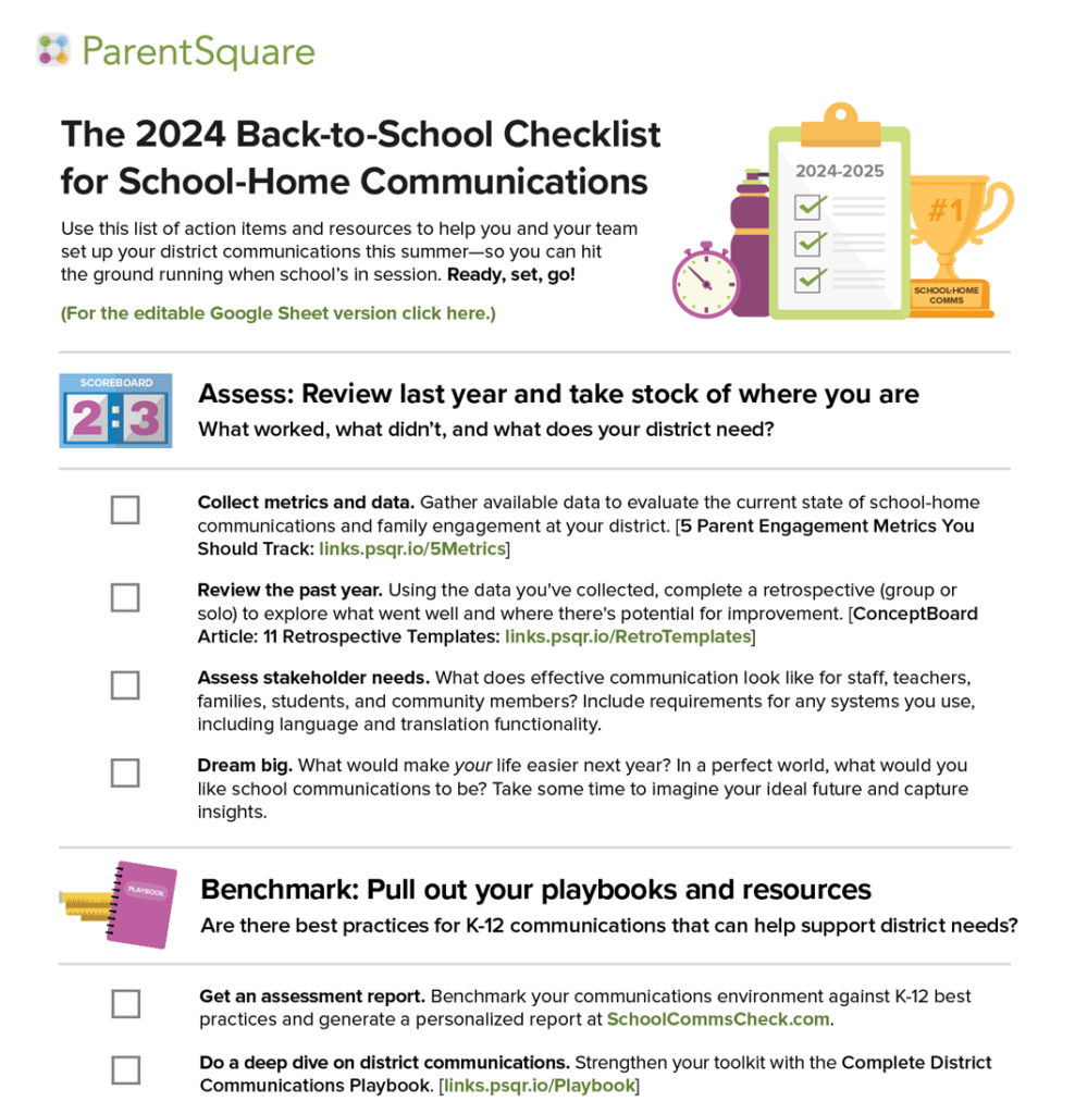back-to-school checklist printable