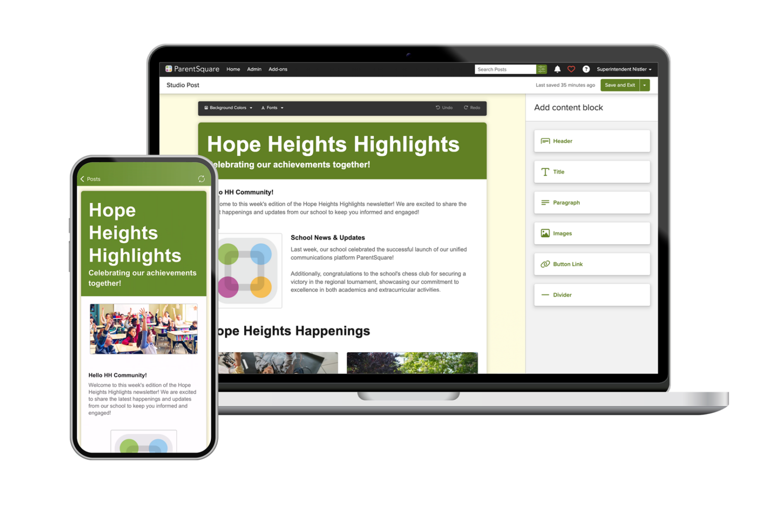 ParentSquare Makes It Easy to Create Dynamic Newsletters with Studio ...