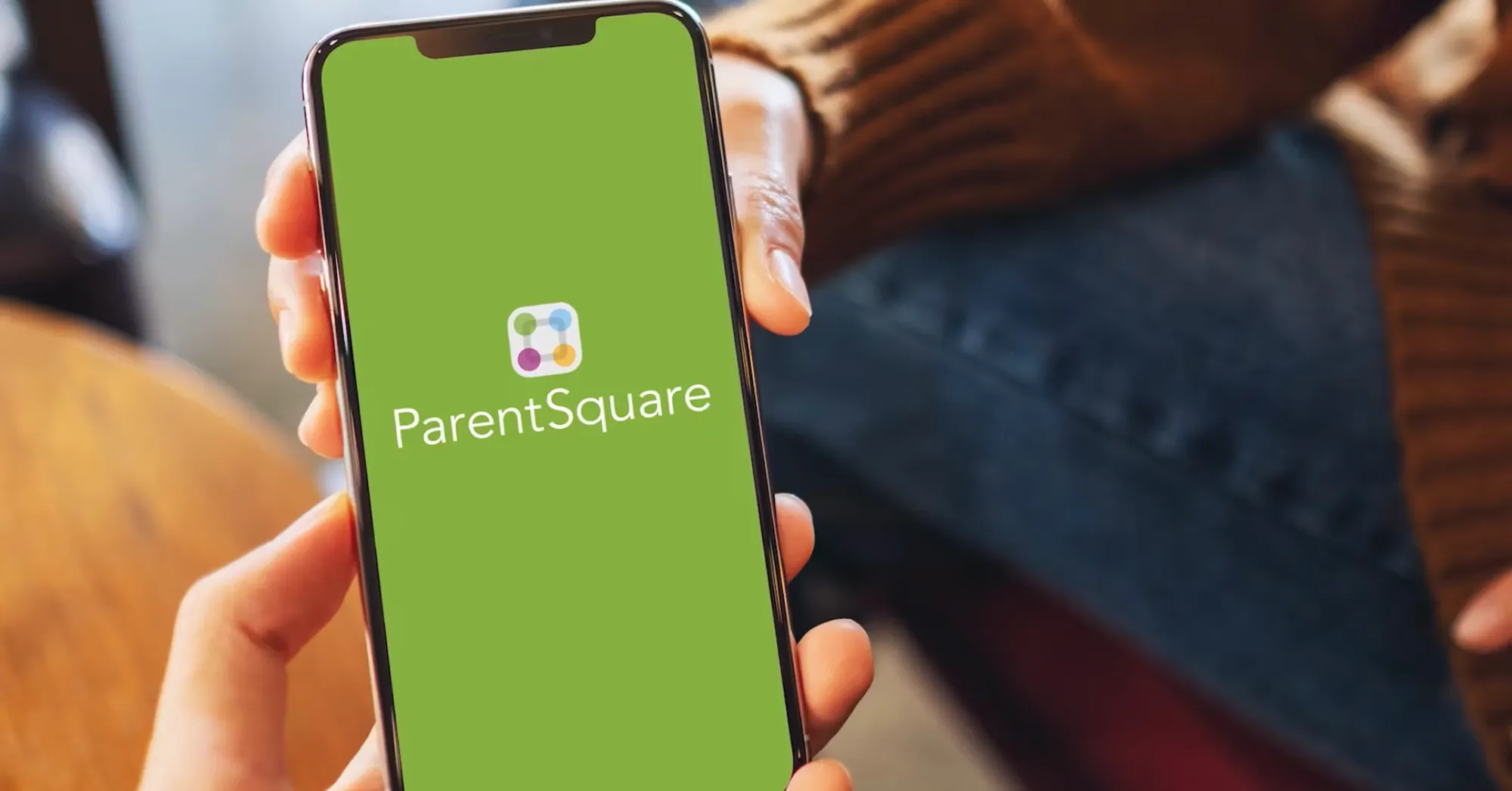 ParentSquare on phone