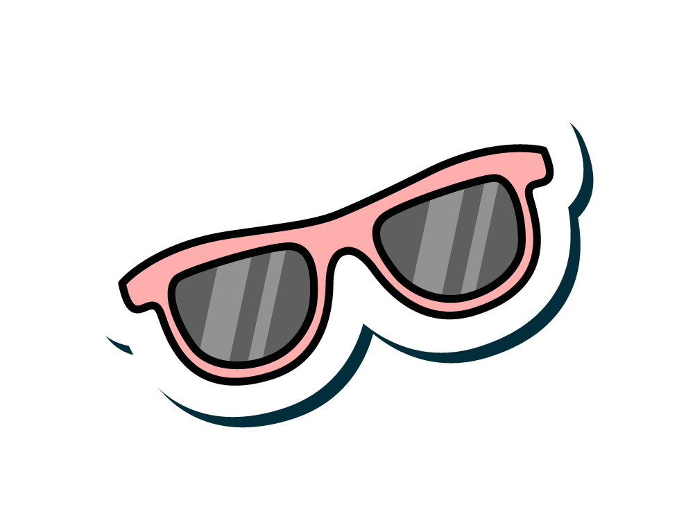 pink sunglasses