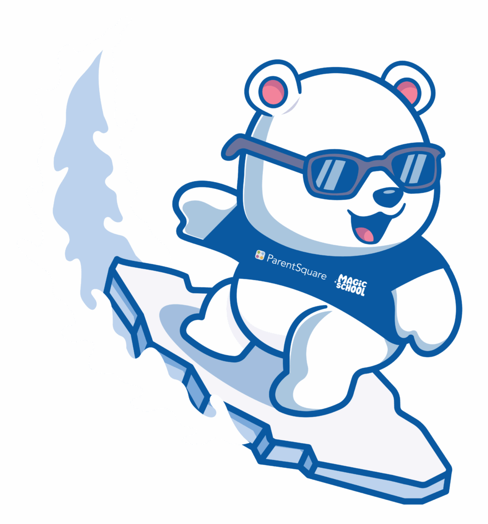 ice surfing polar bear