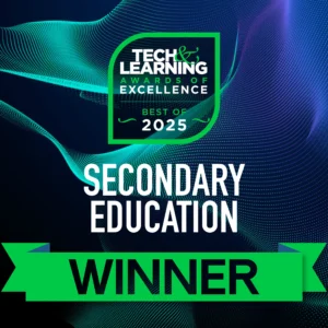 Tech & Learning secondary education award winner badge