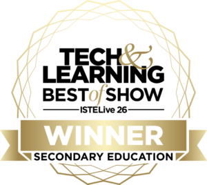 ISTELive26 Best of Show winner secondary education category badge