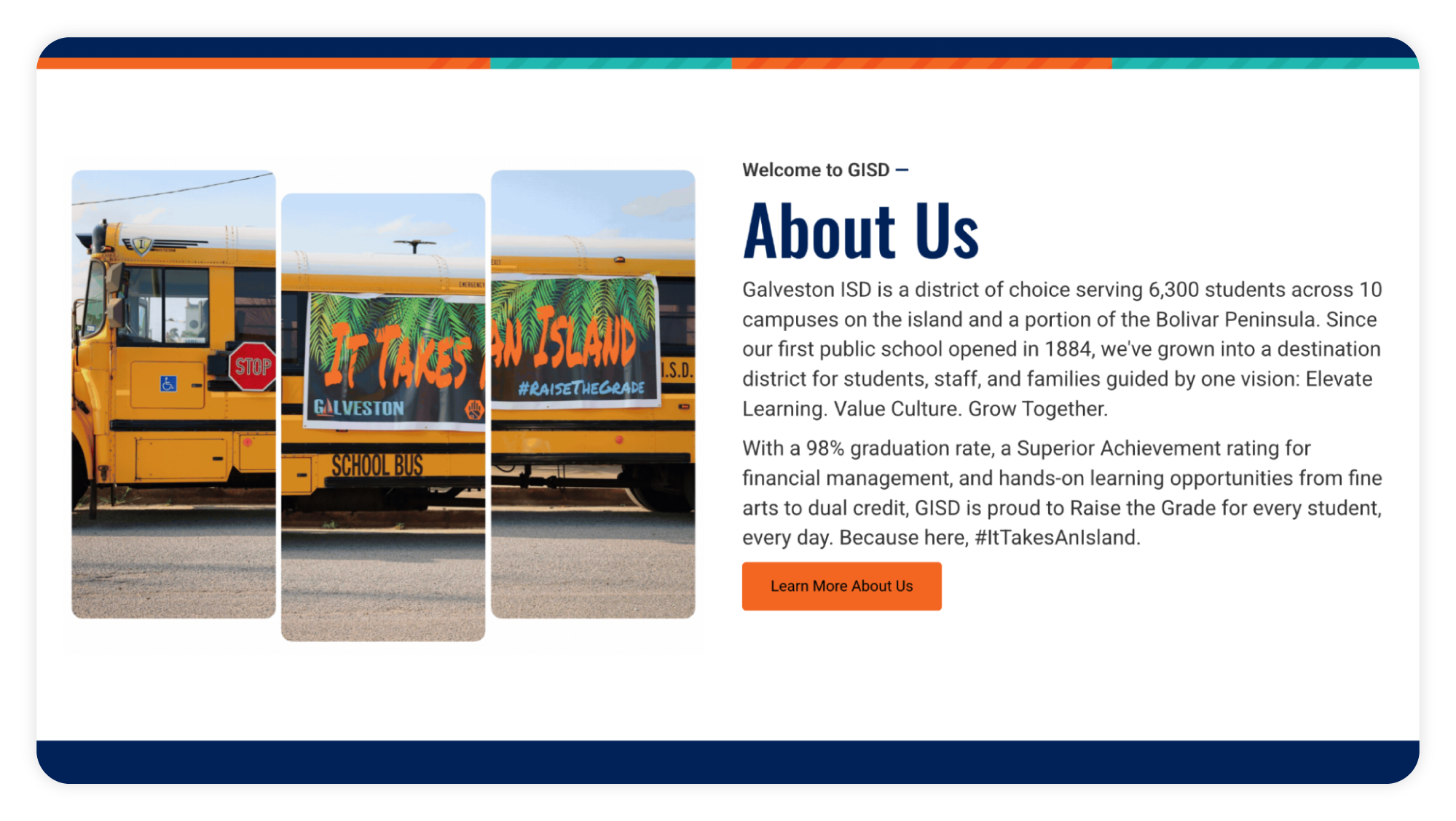 Galveston ISD about page