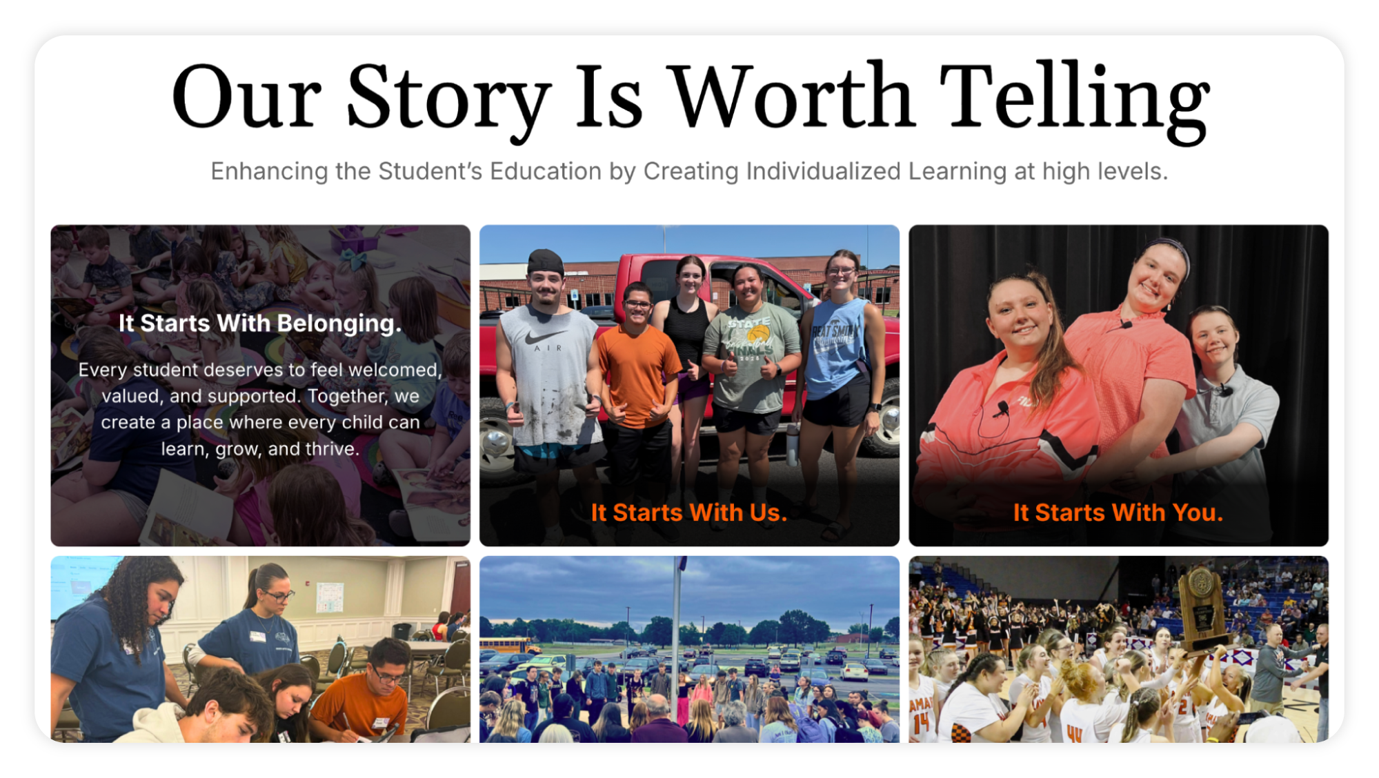Lamar School District Our Story page
